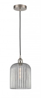 Bridal Veil - 1 Light - 5 inch - Brushed Satin Nickel - Cord hung - Mini Pendant (3442|616-1P-SN-G559-8SM)