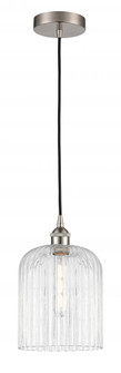 Bridal Veil - 1 Light - 5 inch - Brushed Satin Nickel - Cord hung - Mini Pendant (3442|616-1P-SN-G559-8CL)
