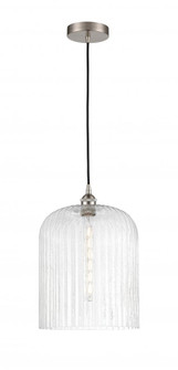 Bridal Veil - 1 Light - 5 inch - Brushed Satin Nickel - Cord hung - Mini Pendant (3442|616-1P-SN-G559-12SDY)