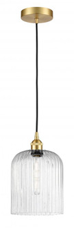 Bridal Veil - 1 Light - 5 inch - Satin Gold - Cord hung - Mini Pendant (3442|616-1P-SG-G559-8SDY)