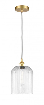Bridal Veil - 1 Light - 5 inch - Satin Gold - Cord hung - Mini Pendant (3442|616-1P-SG-G559-8CL)