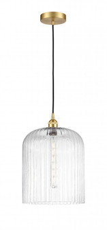 Bridal Veil - 1 Light - 5 inch - Satin Gold - Cord hung - Mini Pendant (3442|616-1P-SG-G559-12CL)