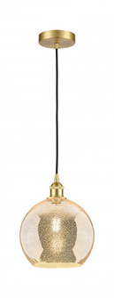 Athens - 1 Light - 10 inch - Satin Gold - Cord hung - Mini Pendant (3442|616-1P-SG-G128-10)