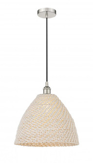 Bristol Natural - 1 Light - 16 inch - Polished Nickel - Cord hung - Mini Pendant (3442|616-1P-PN-NBD-16-NAT)