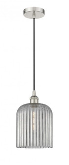 Bridal Veil - 1 Light - 5 inch - Polished Nickel - Cord hung - Mini Pendant (3442|616-1P-PN-G559-8SM)