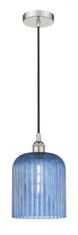 Bridal Veil - 1 Light - 5 inch - Polished Nickel - Cord hung - Mini Pendant (3442|616-1P-PN-G559-8BL)