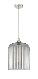 Bridal Veil - 1 Light - 5 inch - Polished Nickel - Cord hung - Mini Pendant (3442|616-1P-PN-G559-12SM)