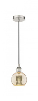 Athens - 1 Light - 6 inch - Polished Nickel - Cord hung - Mini Pendant (3442|616-1P-PN-G128-6)