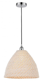 Bristol Natural - 1 Light - 16 inch - Polished Chrome - Cord hung - Mini Pendant (3442|616-1P-PC-NBD-16-NAT)