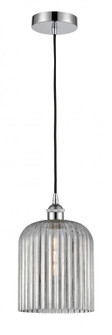 Bridal Veil - 1 Light - 5 inch - Polished Chrome - Cord hung - Mini Pendant (3442|616-1P-PC-G559-8SM)