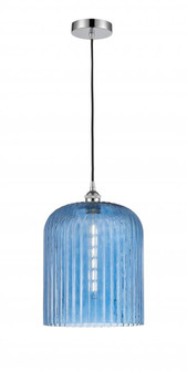 Bridal Veil - 1 Light - 5 inch - Polished Chrome - Cord hung - Mini Pendant (3442|616-1P-PC-G559-12BL)