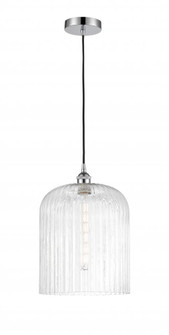 Bridal Veil - 1 Light - 5 inch - Polished Chrome - Cord hung - Mini Pendant (3442|616-1P-PC-G559-12CL)