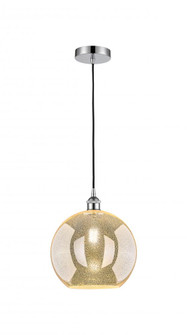 Athens - 1 Light - 12 inch - Polished Chrome - Cord hung - Mini Pendant (3442|616-1P-PC-G128-12)