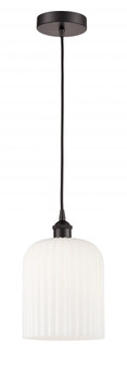 Bridal Veil - 1 Light - 5 inch - Oil Rubbed Bronze - Cord hung - Mini Pendant (3442|616-1P-OB-G559-8GWH)
