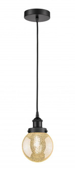 Beacon - 1 Light - 6 inch - Matte Black - Cord hung - Mini Pendant (3442|616-1PH-BK-G208-6)