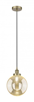 Beacon - 1 Light - 10 inch - Antique Brass - Cord hung - Mini Pendant (3442|616-1PH-AB-G208-10)