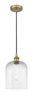 Bridal Veil - 1 Light - 5 inch - Brushed Brass - Cord hung - Mini Pendant (3442|616-1P-BB-G559-8CL)