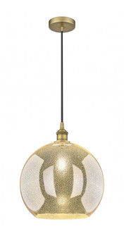Athens - 1 Light - 14 inch - Brushed Brass - Cord hung - Pendant (3442|616-1P-BB-G128-14)