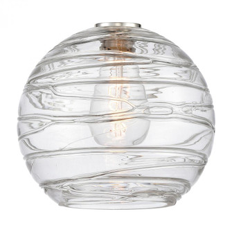 Deco Swirl 10'' Clear Glass (3442|G1213-10CL)
