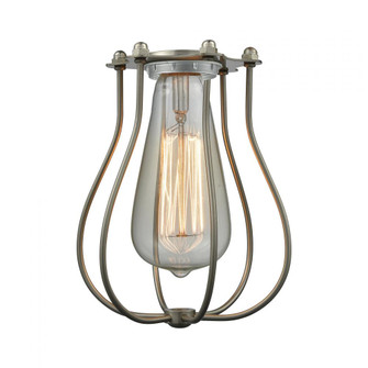 Muselet - 1 Light - 6 inch - Brushed Satin Nickel - SconCE- (3442|CE-513-SN)