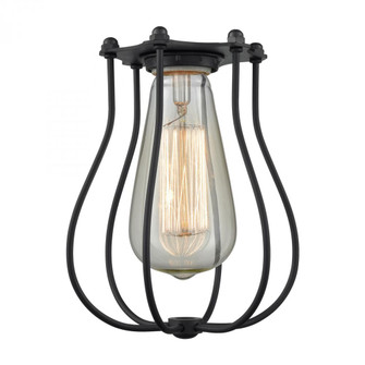 Muselet - 1 Light - 6 inch - Matte Black - SconCE- (3442|CE-513-BK)