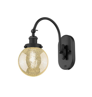 Beacon - 1 Light - 6 inch - Matte Black - Adjustable Swing Arm (3442|918-1W-BK-G208-6)
