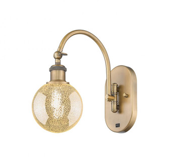 Beacon - 1 Light - 6 inch - Brushed Brass - Adjustable Swing Arm (3442|918-1W-BB-G208-6)