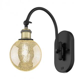 Beacon - 1 Light - 6 inch - Black Antique Brass - Adjustable Swing Arm (3442|918-1W-BAB-G208-6)
