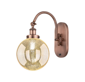 Beacon - 1 Light - 8 inch - Antique Copper - Adjustable Swing Arm (3442|918-1W-AC-G208-8)