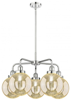 Beacon - 5 Light - 27 inch - Polished Chrome - Chandelier (3442|916-5CR-PC-G208-8)