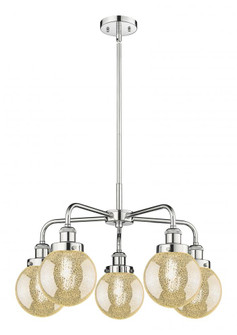 Beacon - 5 Light - 25 inch - Polished Chrome - Chandelier (3442|916-5CR-PC-G208-6)
