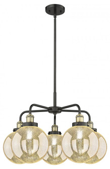 Beacon - 5 Light - 27 inch - Black Antique Brass - Chandelier (3442|916-5CR-BAB-G208-8)