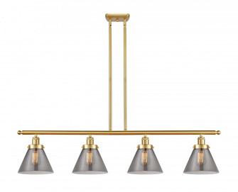 Cone - 4 Light - 48 inch - Satin Gold - Stem Hung - Island Light (3442|916-4I-SG-G43)
