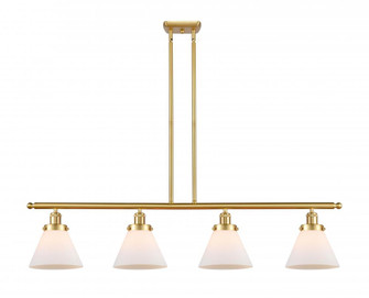 Cone - 4 Light - 48 inch - Satin Gold - Stem Hung - Island Light (3442|916-4I-SG-G41)