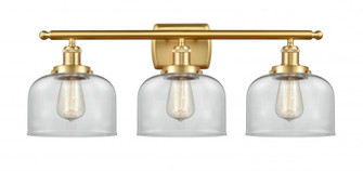 Bell - 3 Light - 28 inch - Satin Gold - Bath Vanity Light (3442|916-3W-SG-G72)