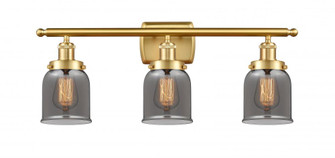 Bell - 3 Light - 26 inch - Satin Gold - Bath Vanity Light (3442|916-3W-SG-G53)