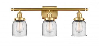 Bell - 3 Light - 26 inch - Satin Gold - Bath Vanity Light (3442|916-3W-SG-G52)