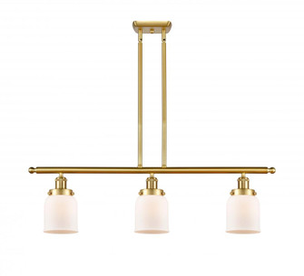 Bell - 3 Light - 36 inch - Satin Gold - Stem Hung - Island Light (3442|916-3I-SG-G51)
