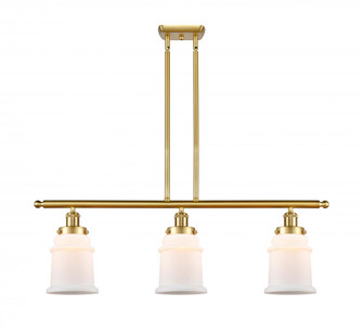 Canton - 3 Light - 36 inch - Satin Gold - Stem Hung - Island Light (3442|916-3I-SG-G181)