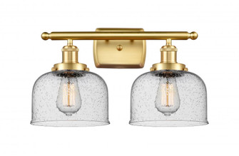 Bell - 2 Light - 18 inch - Satin Gold - Bath Vanity Light (3442|916-2W-SG-G74)