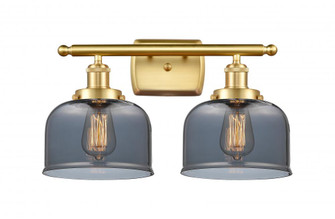 Bell - 2 Light - 18 inch - Satin Gold - Bath Vanity Light (3442|916-2W-SG-G73)