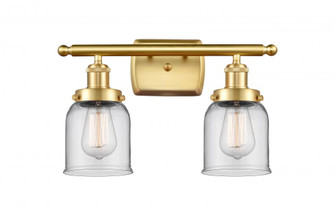 Bell - 2 Light - 16 inch - Satin Gold - Bath Vanity Light (3442|916-2W-SG-G52)