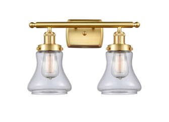 Bellmont - 2 Light - 16 inch - Satin Gold - Bath Vanity Light (3442|916-2W-SG-G192)
