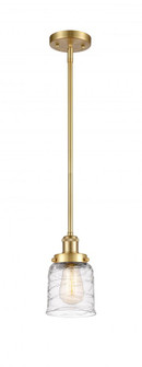 Bell - 1 Light - 5 inch - Satin Gold - Mini Pendant (3442|916-1S-SG-G513)
