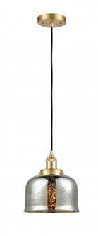 Bell - 1 Light - 8 inch - Satin Gold - Cord hung - Mini Pendant (3442|916-1P-SG-G78)