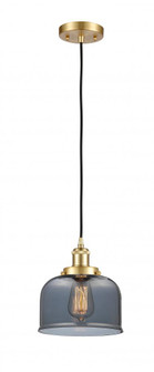 Bell - 1 Light - 8 inch - Satin Gold - Cord hung - Mini Pendant (3442|916-1P-SG-G73)