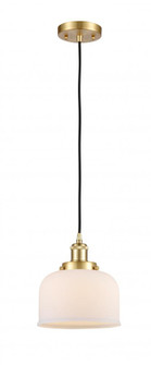 Bell - 1 Light - 8 inch - Satin Gold - Cord hung - Mini Pendant (3442|916-1P-SG-G71)