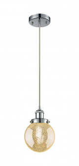 Beacon - 1 Light - 6 inch - Polished Chrome - Cord hung - Mini Pendant (3442|916-1P-PC-G208-6)