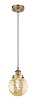 Beacon - 1 Light - 6 inch - Brushed Brass - Cord hung - Mini Pendant (3442|916-1P-BB-G208-6)