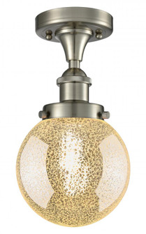 Beacon - 1 Light - 6 inch - Brushed Satin Nickel - Semi-Flush Mount (3442|916-1C-SN-G208-6)
